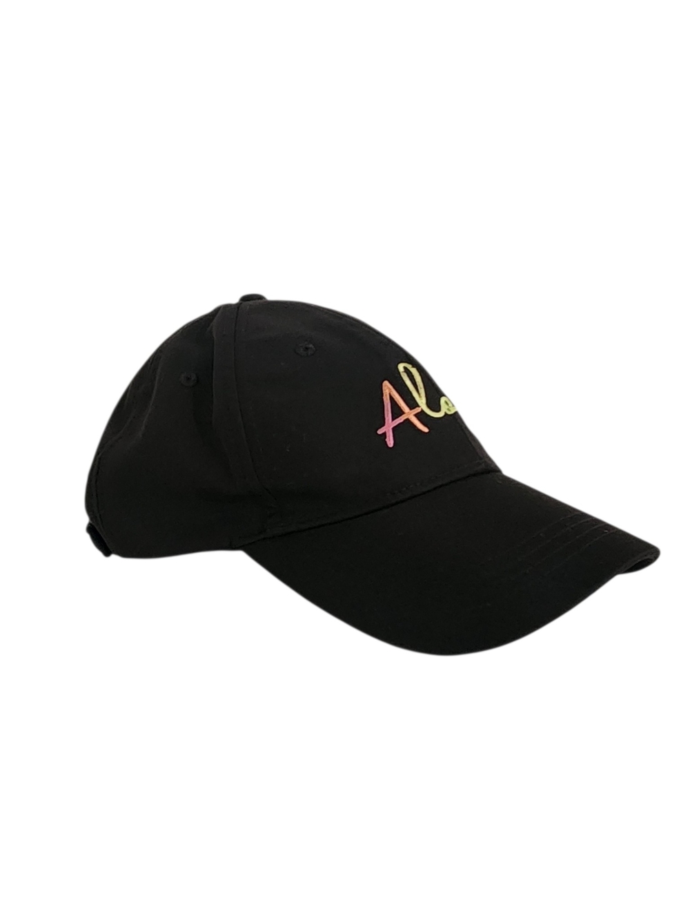 Tommy Bahama Black Embroidered Aloha Adjustable Hat One Size